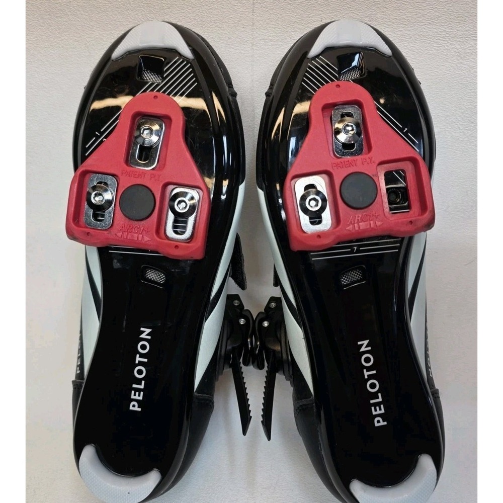 Womens EU 37 US 6 Peloton Bike Cycling Shoes Road Spin Black Cleats - Picture 8 of 10